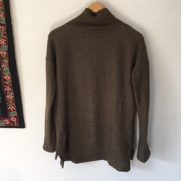 Olive Green Sanctuary Cowl Neck Sweater - Picture 5 of 8